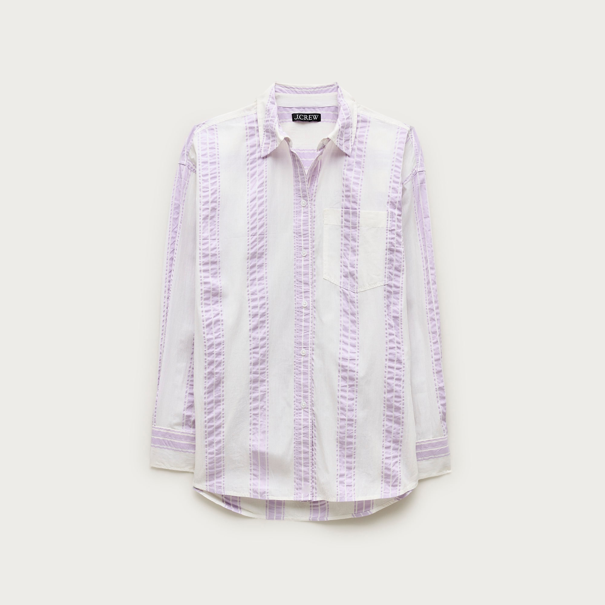 &amp;Eacute;tienne Oversized Shirt in Dobby Stripe