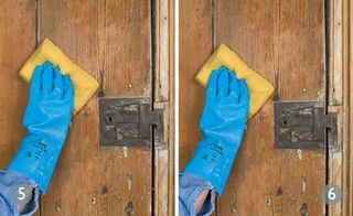 how to strip paint from a wood door: step by step instructions