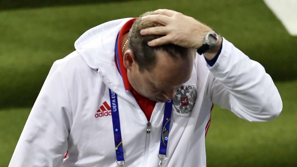 Russia coach Slutsky hints at departure after Euro 2016 exit | FourFourTwo