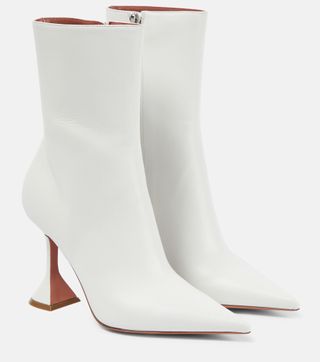 Giorgia Glass 95 Leather Ankle Boots