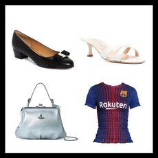 Ferragamo; Manolo Blahnik; Vivienne Westwood; Conner Ives.