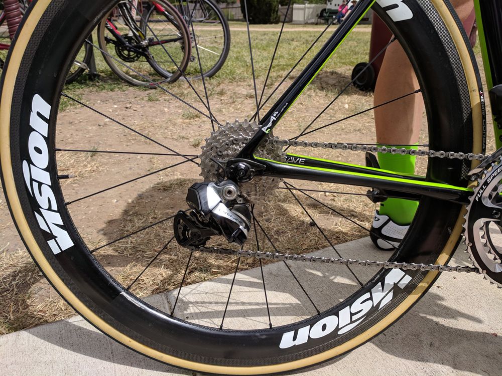 Brendon Canty (EF Education First-Drapac) was on Vision wheels