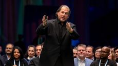 Salesforce CEO Marc Benioff pictured at Dreamforce 2024, held at the Moscone Center in San Francisco, California. 