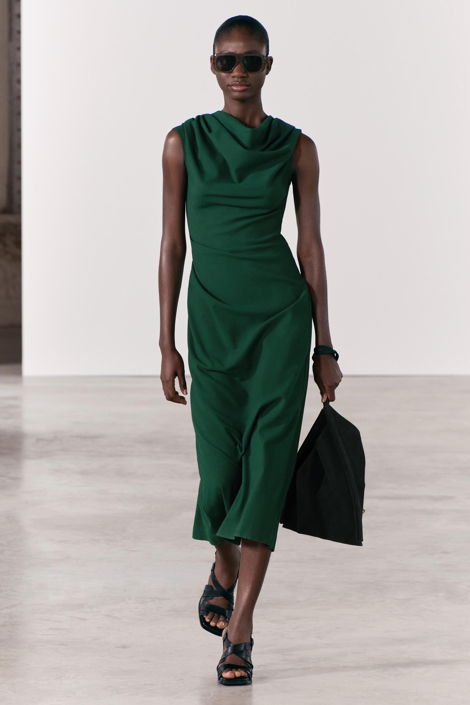 Zw Collection Draped Pencil Dress