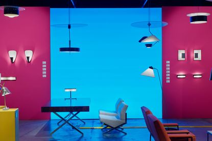 Blue and pìnk design theme at Design Miami / Basel 2015