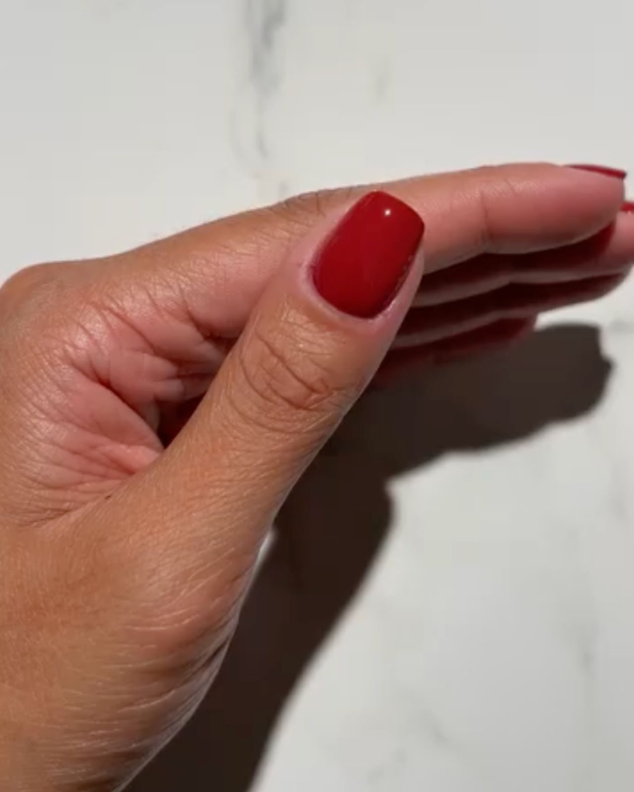 Brick Red Nails @iramshelton