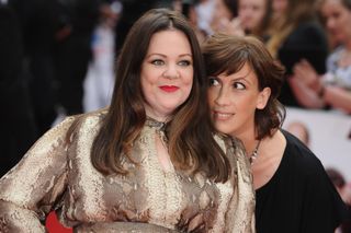 Melissa McCarthy and Miranda Hart attend the European Premiere of Spy at Odeon Leicester Square 2015