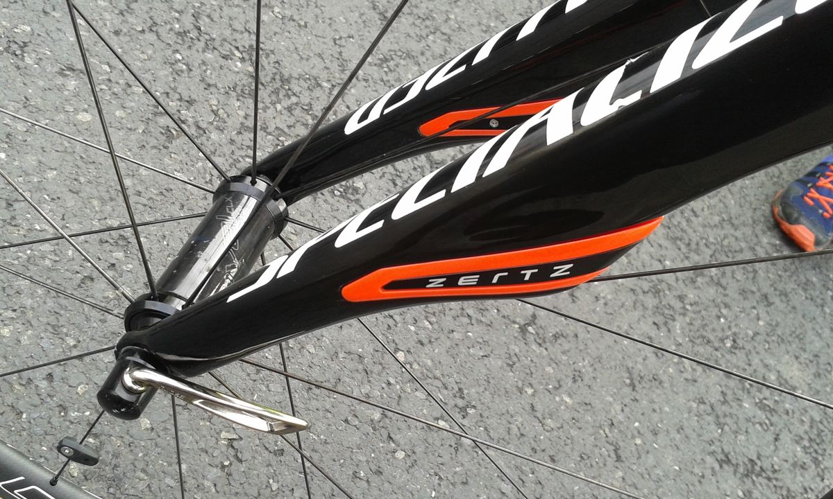 The Specialized Roubaix has Zerts vibration dampening inserts