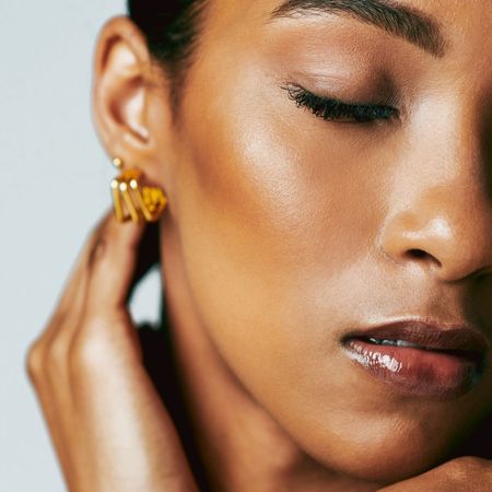 Woman with glowing skin