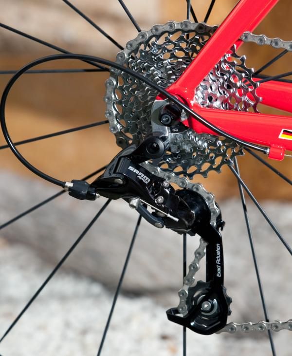 A medium-cage rear derailleur handles the bigger cassettes, while a short-cage mech will be available for those that don't want the smaller gears on offer.