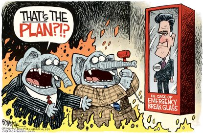 Political Cartoon U.S. Mitt Romney GOP 2016