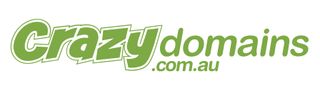 Crazy Domains logo in green on white background