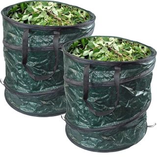 GLOW Set of 2 Pop Up Garden Waste Bags with Carry Handles