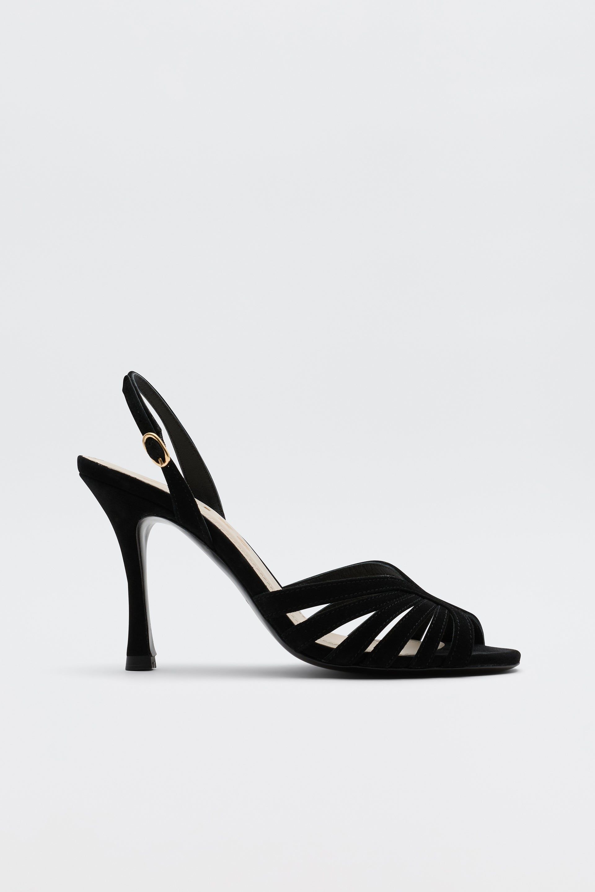 Mavi Suede Heels in Black