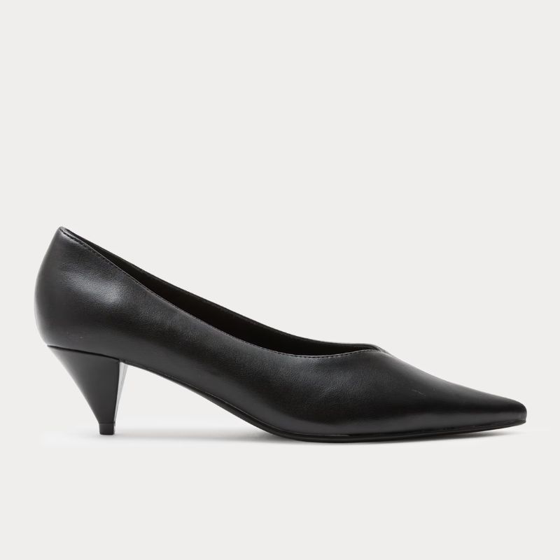 Kitten Heel Court Shoes cut out 
