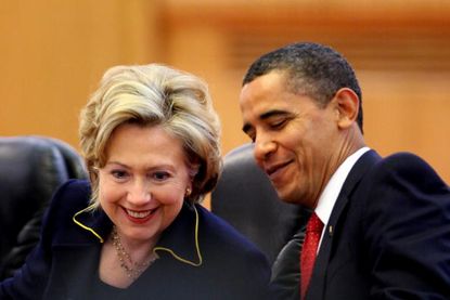 Hillary Clinton and President Obama in 2009.