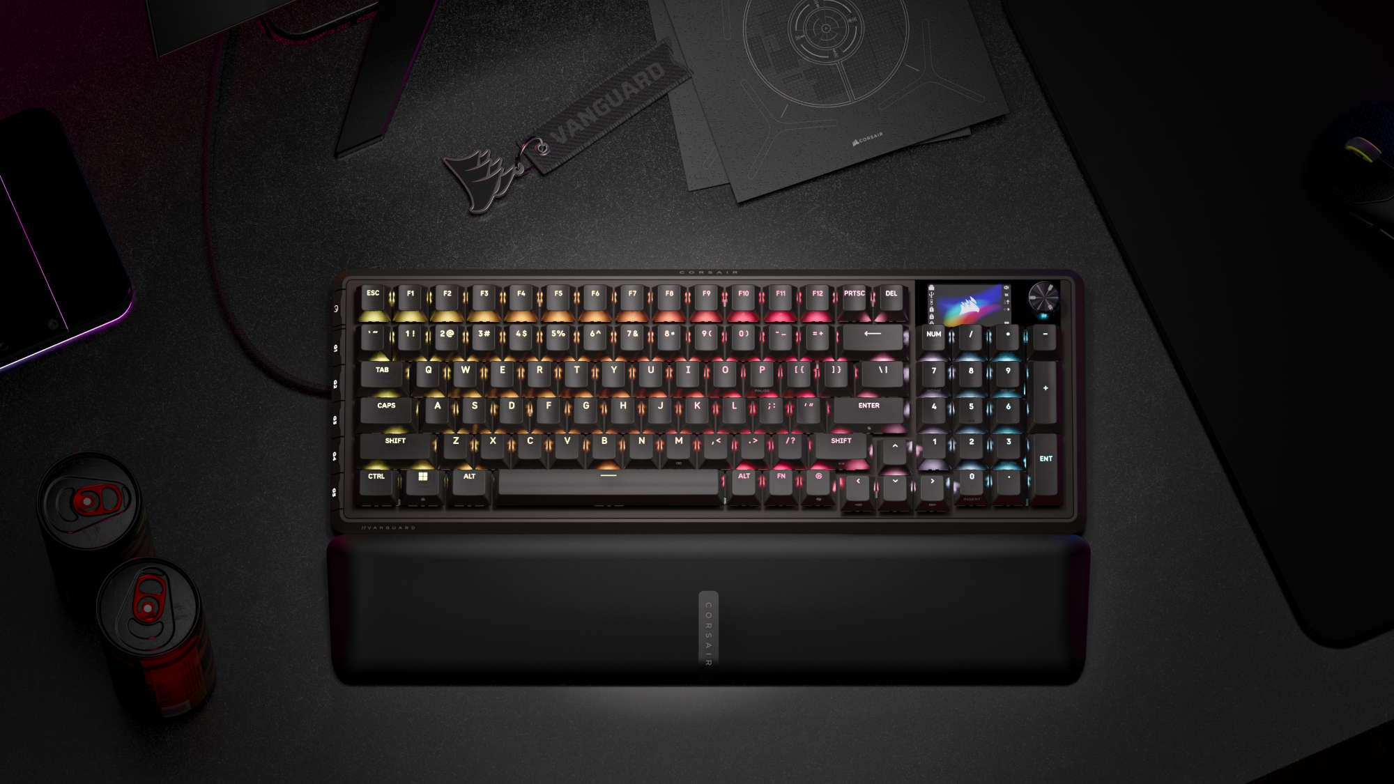 Hemat £50 untuk Keyboard Gaming VANGUARD PRO 96 Hall Effect kelas atas Corsair untuk Boxing Day