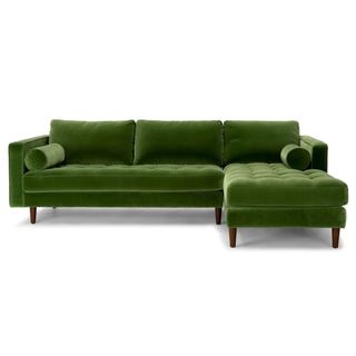 Green Sven sectional couch from Article