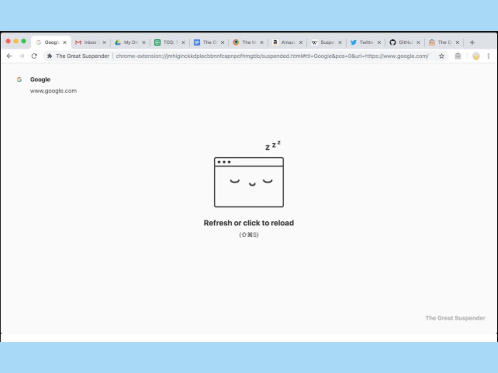 best google chrome extensions: the great suspender