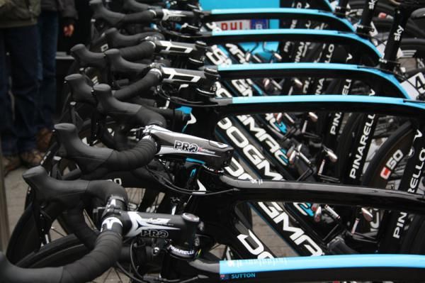 Sky's Pinarello Dogmas