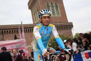 Astana's Paolo Tiralongo at the start of stage 15