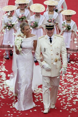 Princess Charlene of Monaco, wedding dress