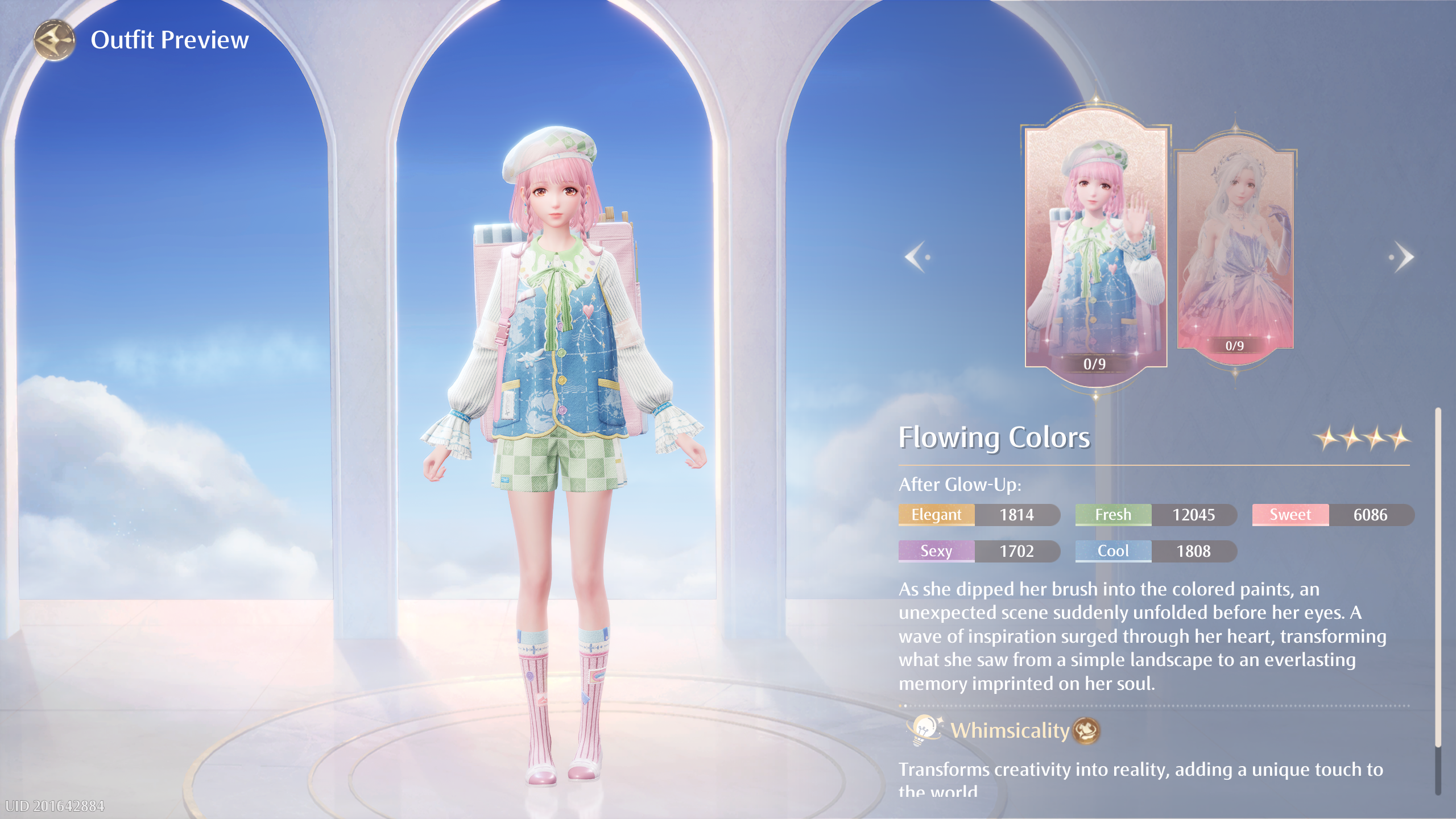 The Butterfly Dream and Blooming Fantasy banners for Infinity Nikki, with an exclusive 4-star and 5-star outfit.