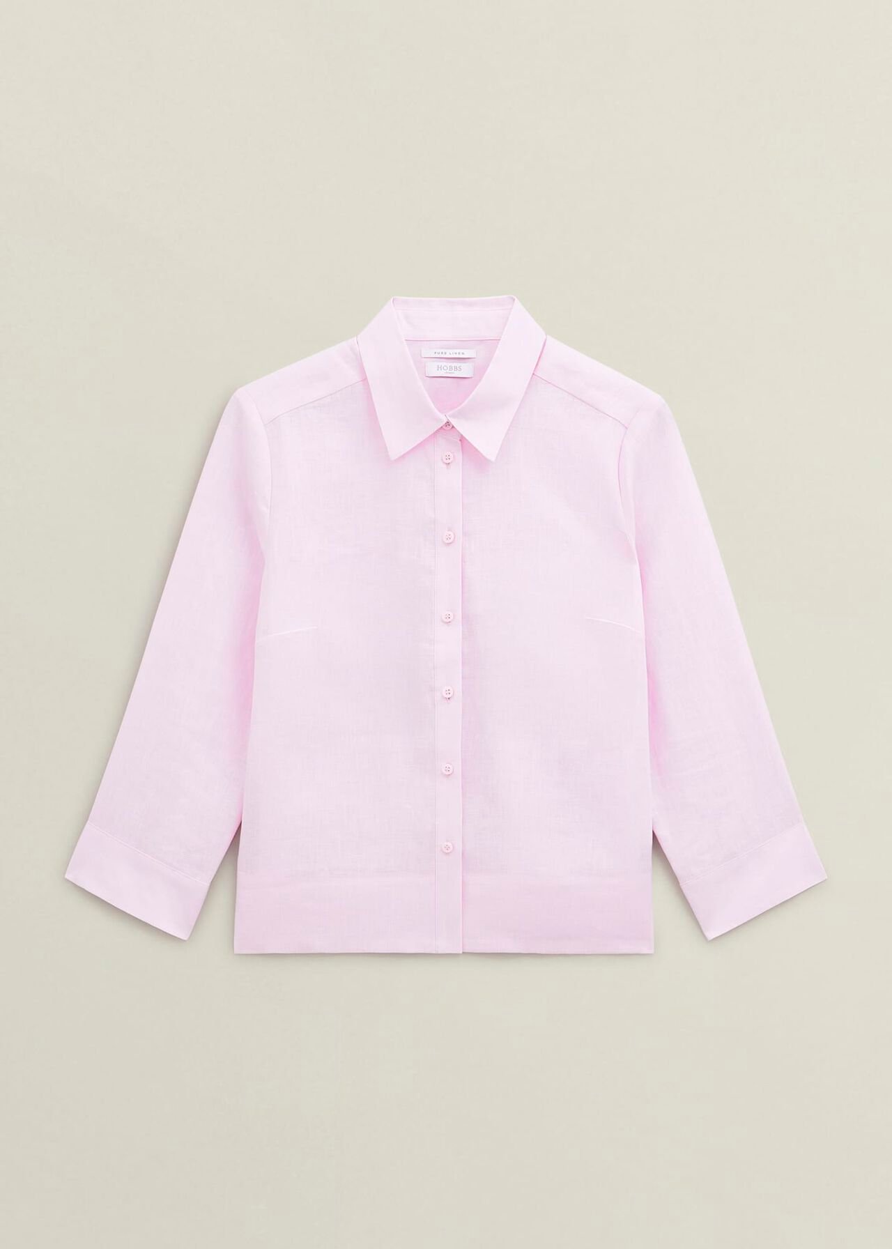 Light Pink Nita Linen Shirt