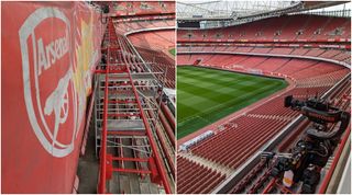 Arsenal vs Manchester City tracking camera for Premier League match on Sky Sports