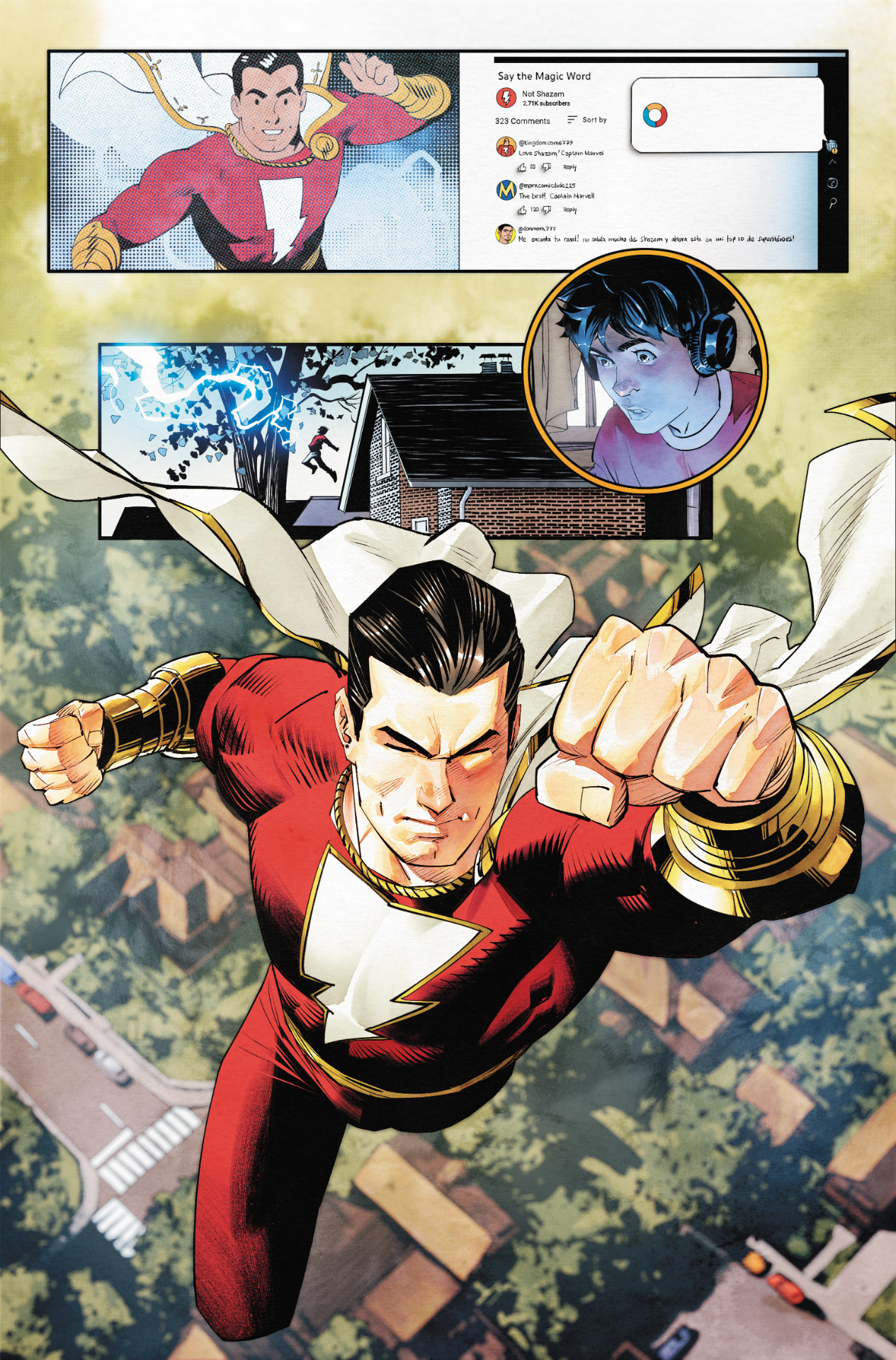 ¡Shazam!  #1 arte