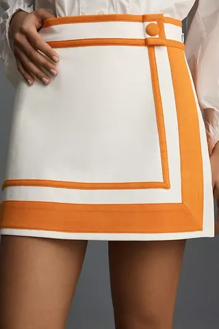 Maeve Sporty Colorblock Mini Skirt