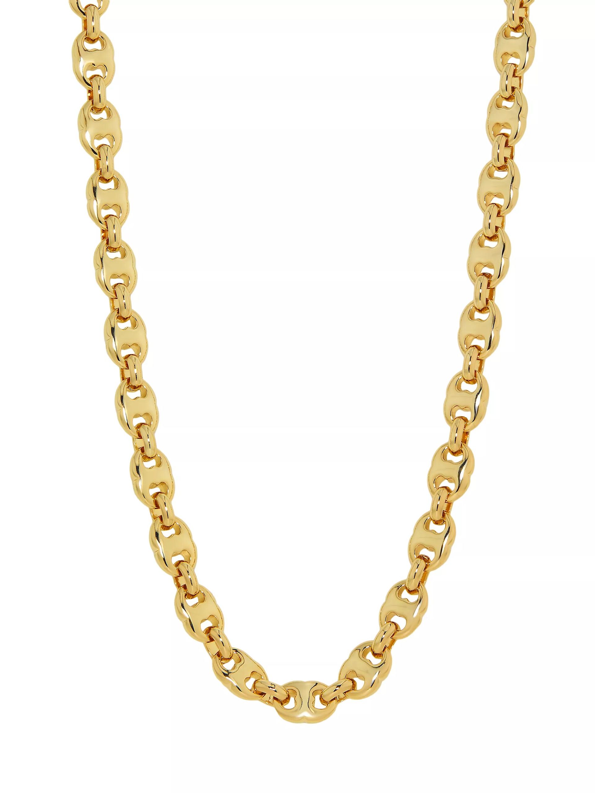 Gemini 18k-Gold-Plated Chain Necklace