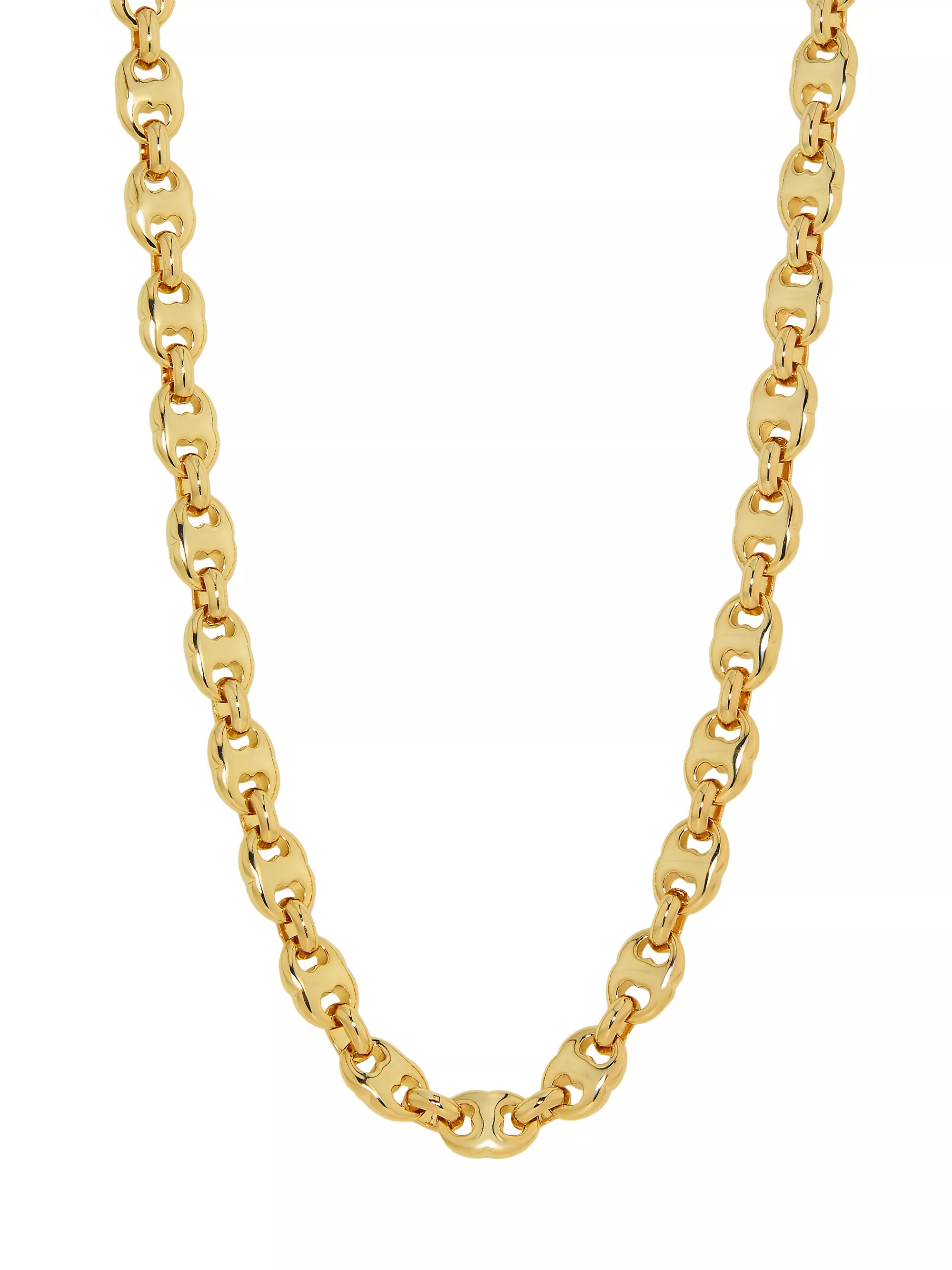 Gemini 18k-Gold-Plated Chain Necklace