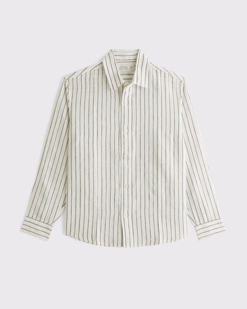 100% Linen Button-Up Shirt (Men's)