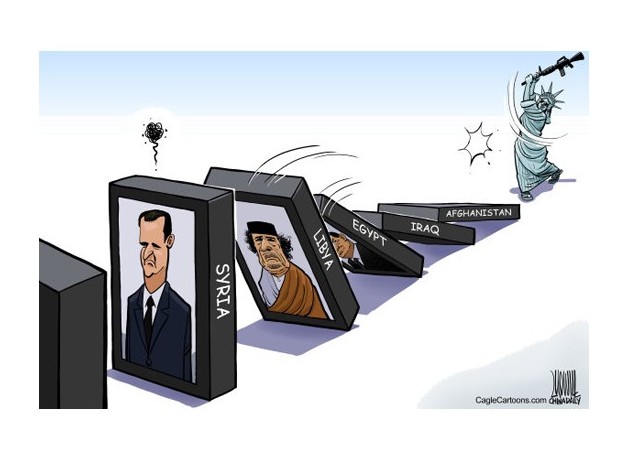 Liberty's domino game