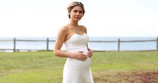 Billie Ashford on her wedding day in Home And Away.
