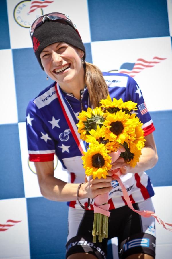 Mara Abbott (Peanut Butter &amp; Co./TWENTY 12) was clearly very pleased with her national title.