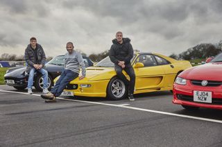 Freddie, Chris and Paddy in Top Gear 2021