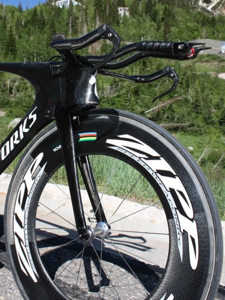 Though all of the Shiv frame was carefully shaped, this is really what the wind will see first as the bike moves through the air.