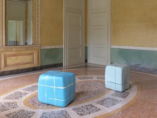 All exhibition installation images: Furla Series - Nairy Baghramian. 'Misfits', installation view at GAM – Galleria d’Arte Moderna, Milan. 2021. Exhibition curated by Bruna Roccasalva, promoted by Fondazione Furla and GAM – Galleria d’Arte Moderna, Milan.