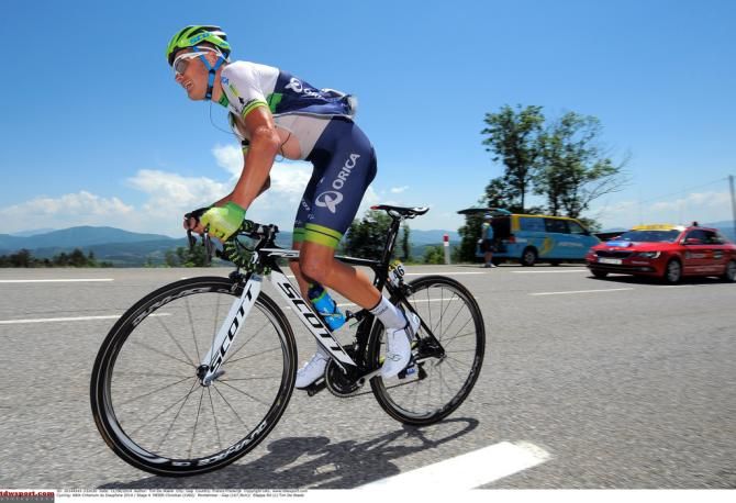 Christian Meier (Orica-GreenEdge) gets out of the saddle