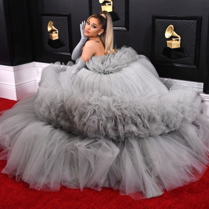 los angeles, california january 26 ariana grande arrives at the 62nd annual grammy awards at staples center on january 26, 2020 in los angeles, california photo by steve granitzwireimage