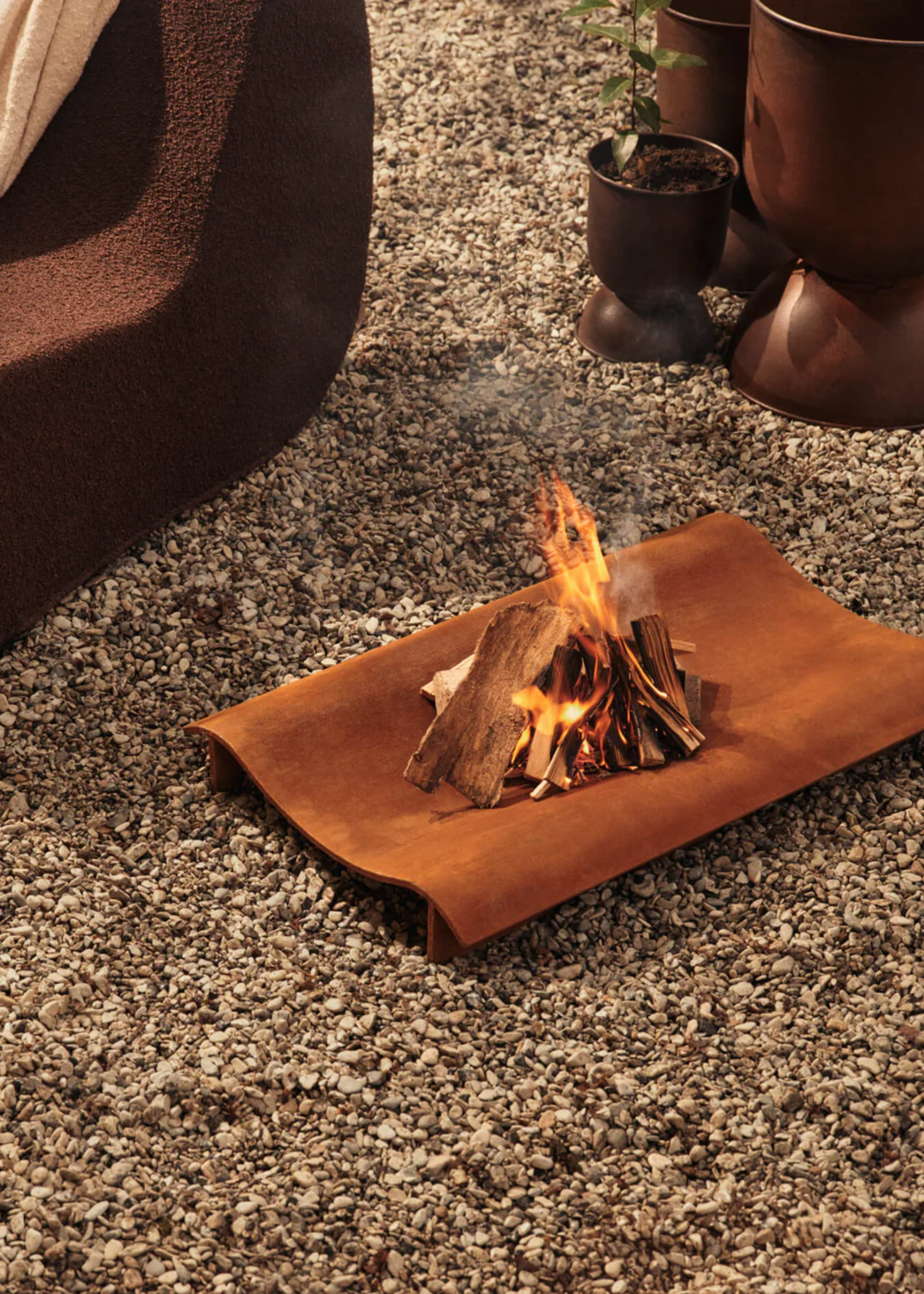 Solene Fire Pit - Rust