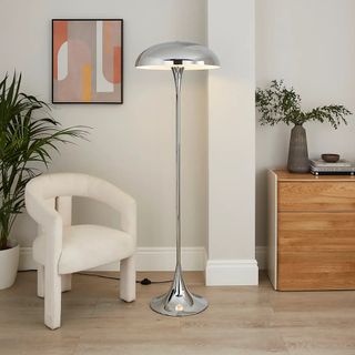 Dunelm Elements Lennon Industrial 2 Light Floor Lamp