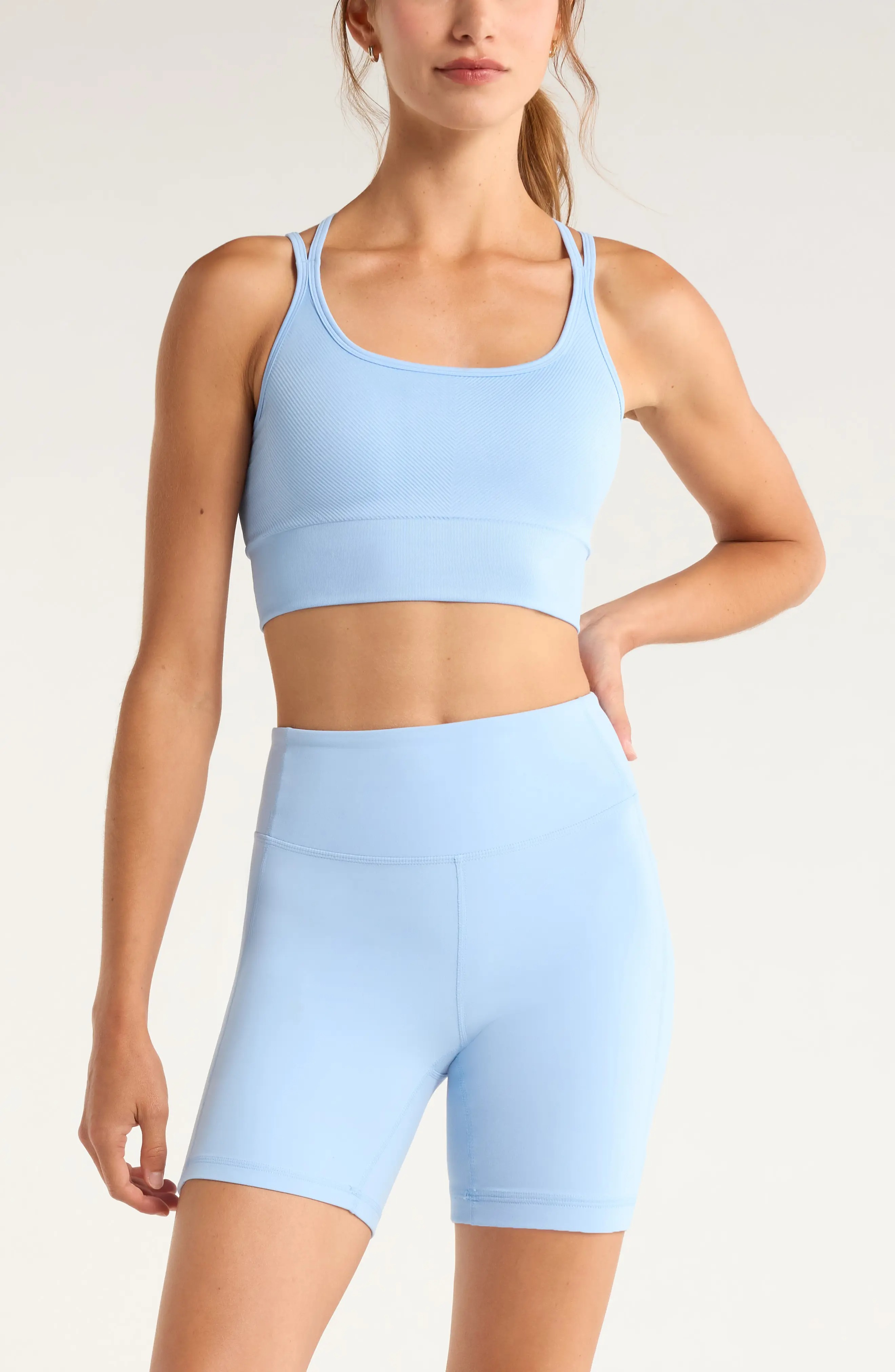 Seamless Strappy Sports Bra