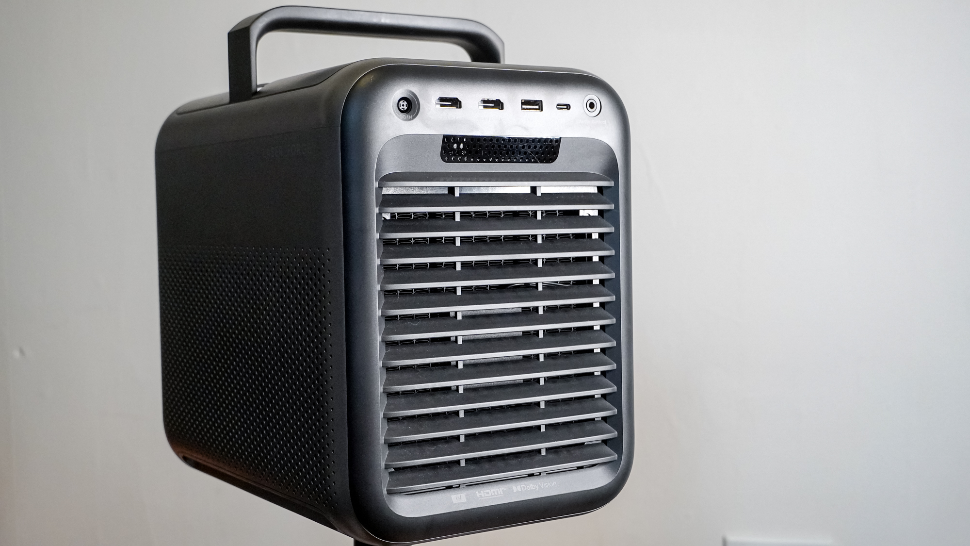 The back of an Anker Nebula X1 projector.