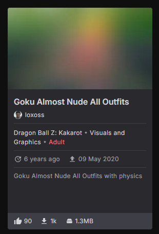A Nexus Mods mod titled