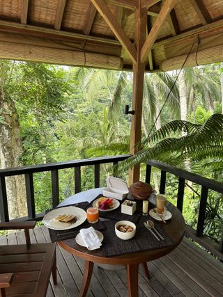 Breakfast at the wellness retreat COMO Shambhala in Bali