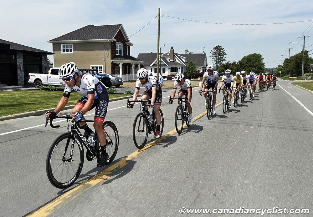 Axeon Hagens Berman at the front of the peloton