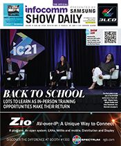 InfoComm 2021 Show Daily Day 1 for Wednesday, Oct. 27, 2021